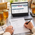 Honey Sales and Batch Tracker batch record and dashboard in use