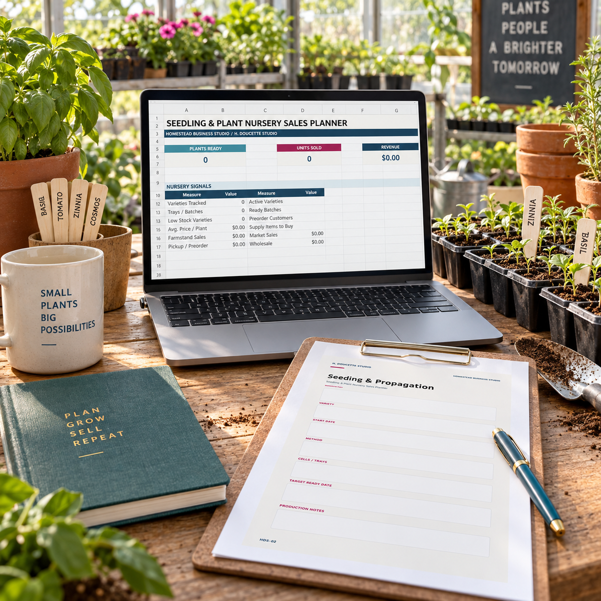 Seedling & Plant Nursery Sales Planner