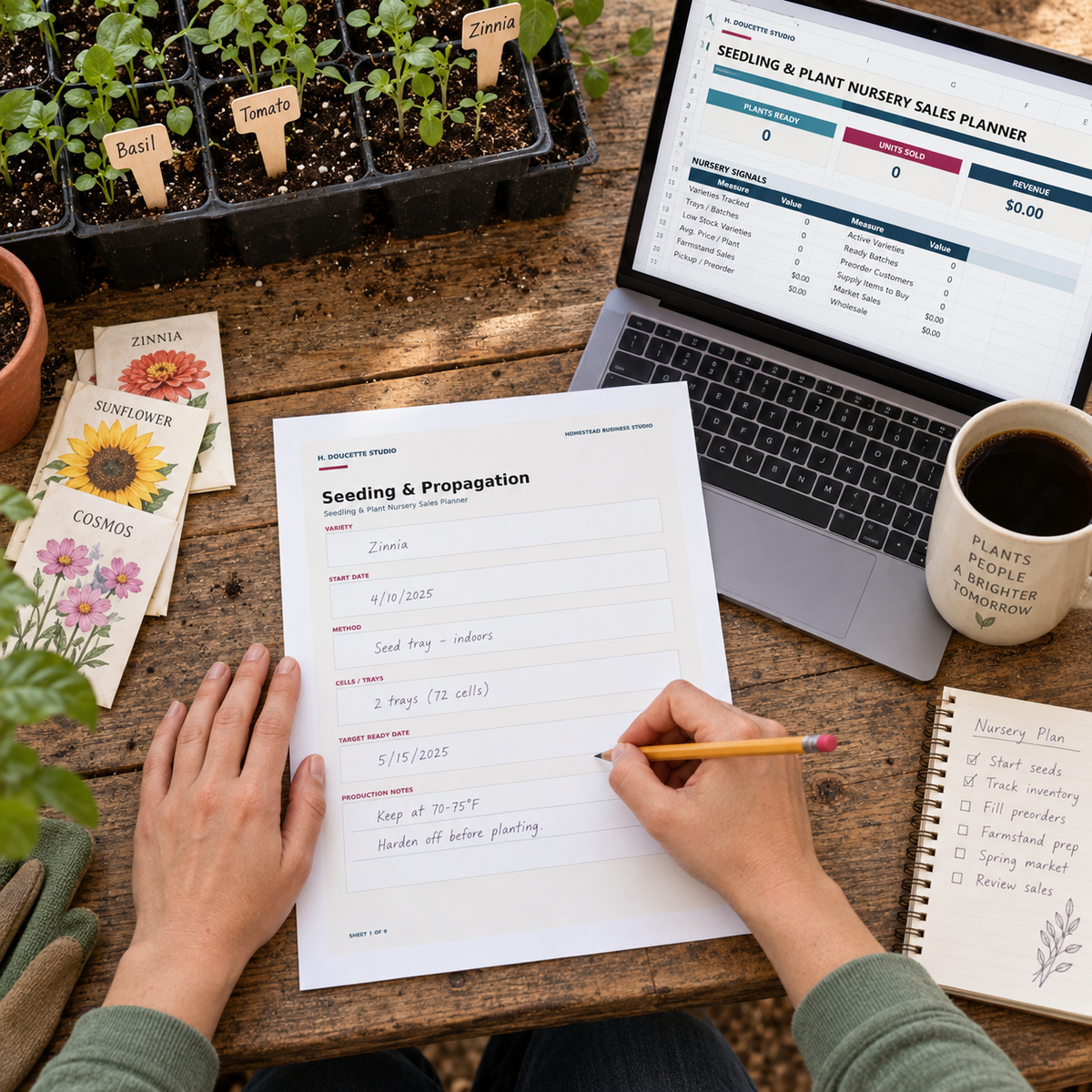 Seedling & Plant Nursery Sales Planner
