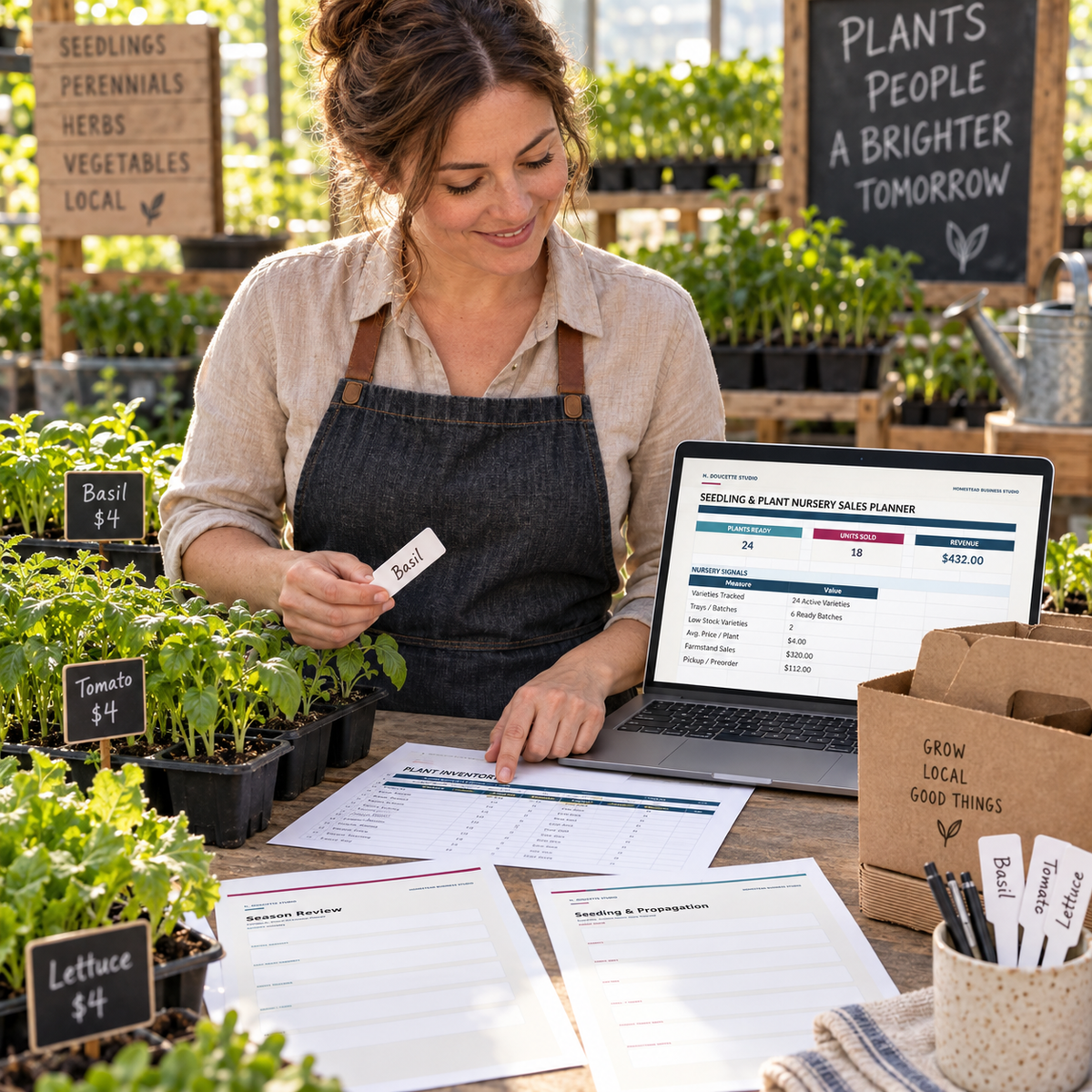 Seedling & Plant Nursery Sales Planner